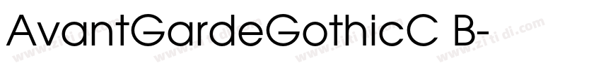 AvantGardeGothicC B字体转换